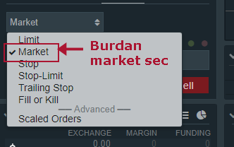 Bitfinex sitesinde marketten bitcoin satinalma ve satma islemi