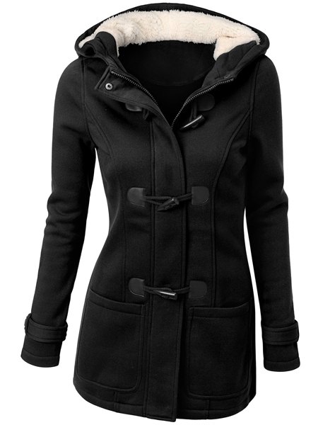Casual-solide-manteau-a-capuchon