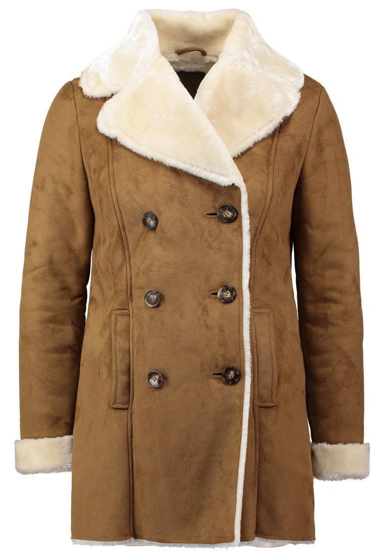 Manteau-court-femmes-marron-2016