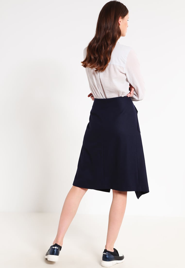 Jupe-portefeuille-navy