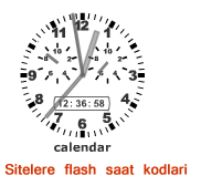 sitelere-flash-saat-kodlari flatcast tema