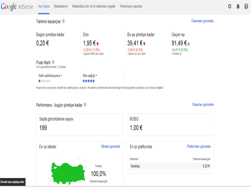 Google Adsense flatcast tema