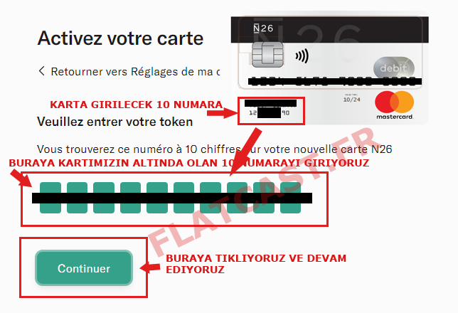 N26 banka karti aktive etme 2