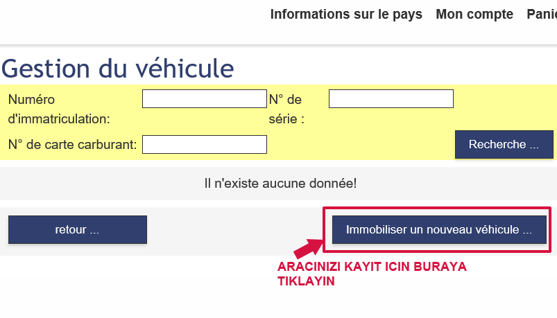 Tolltickets sitesinde arac kaydi yapma 2 